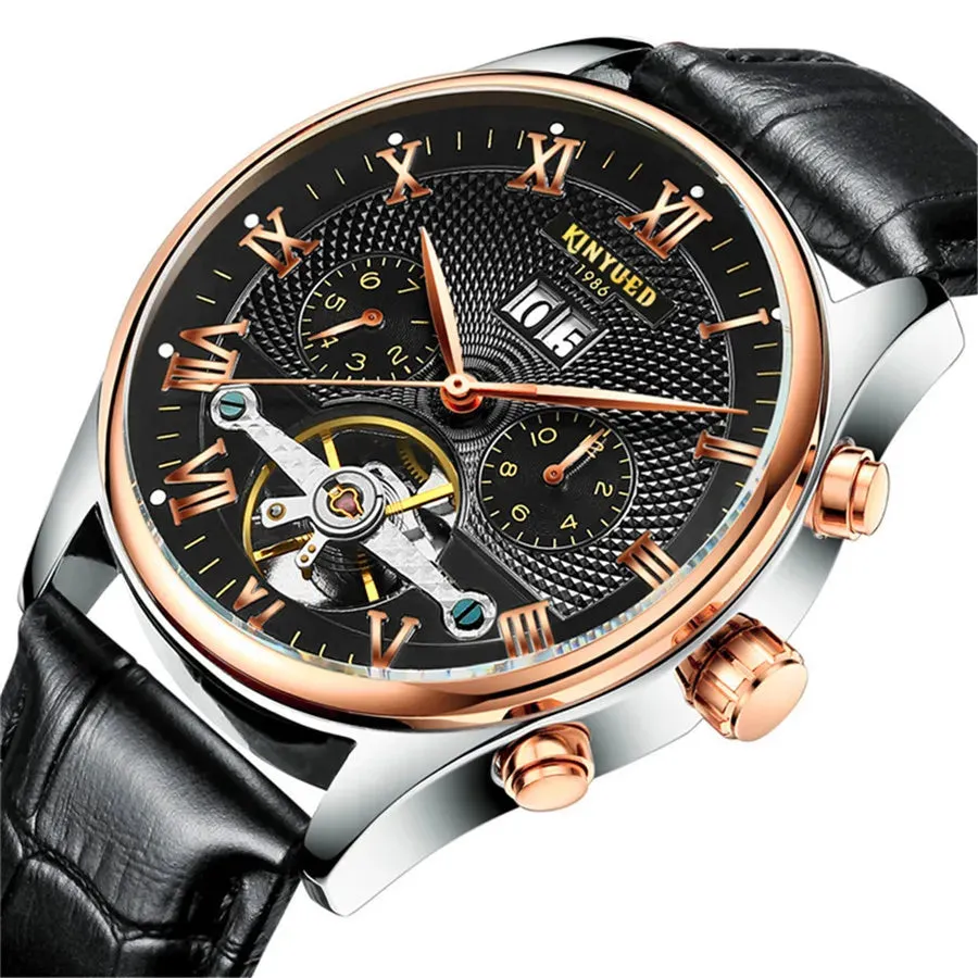 Mens Luxury Tourbillon Watch – Automatic Mechanical Timepiece