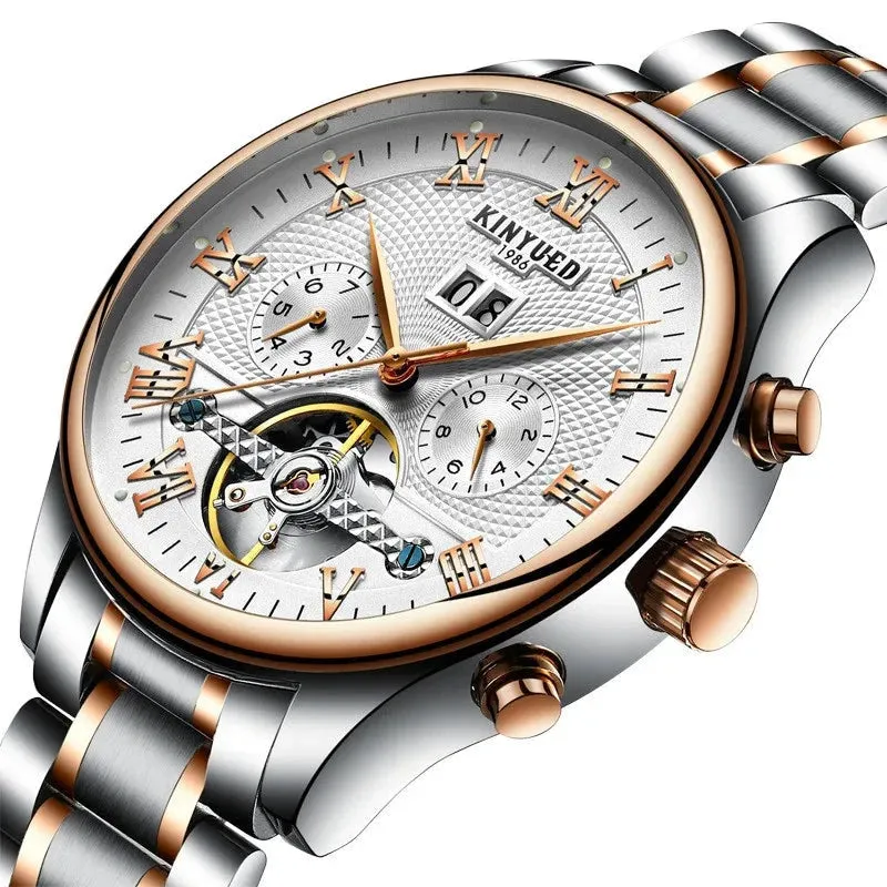 Mens Luxury Tourbillon Watch – Automatic Mechanical Timepiece