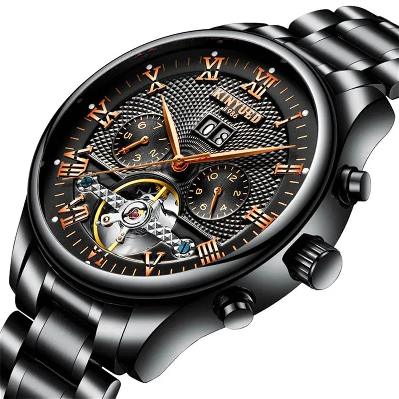 Mens Luxury Tourbillon Watch – Automatic Mechanical Timepiece