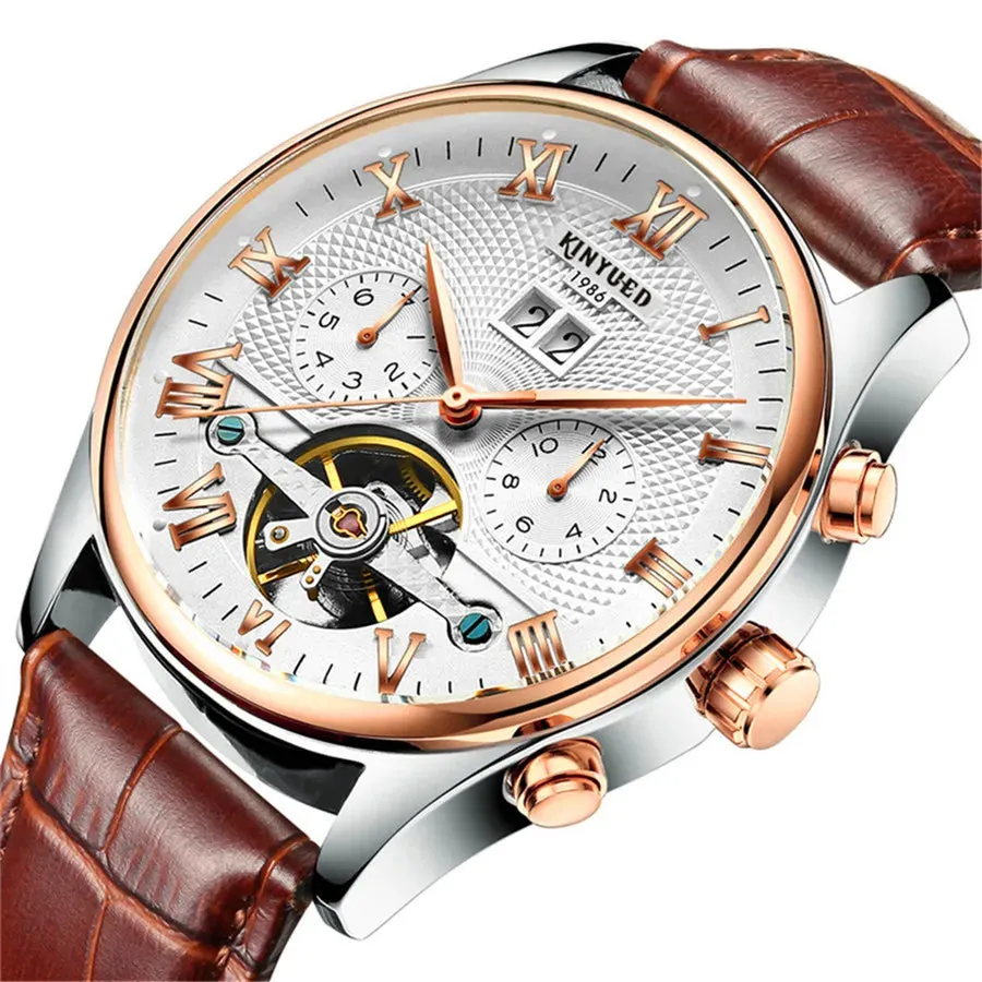 Mens Luxury Tourbillon Watch – Automatic Mechanical Timepiece