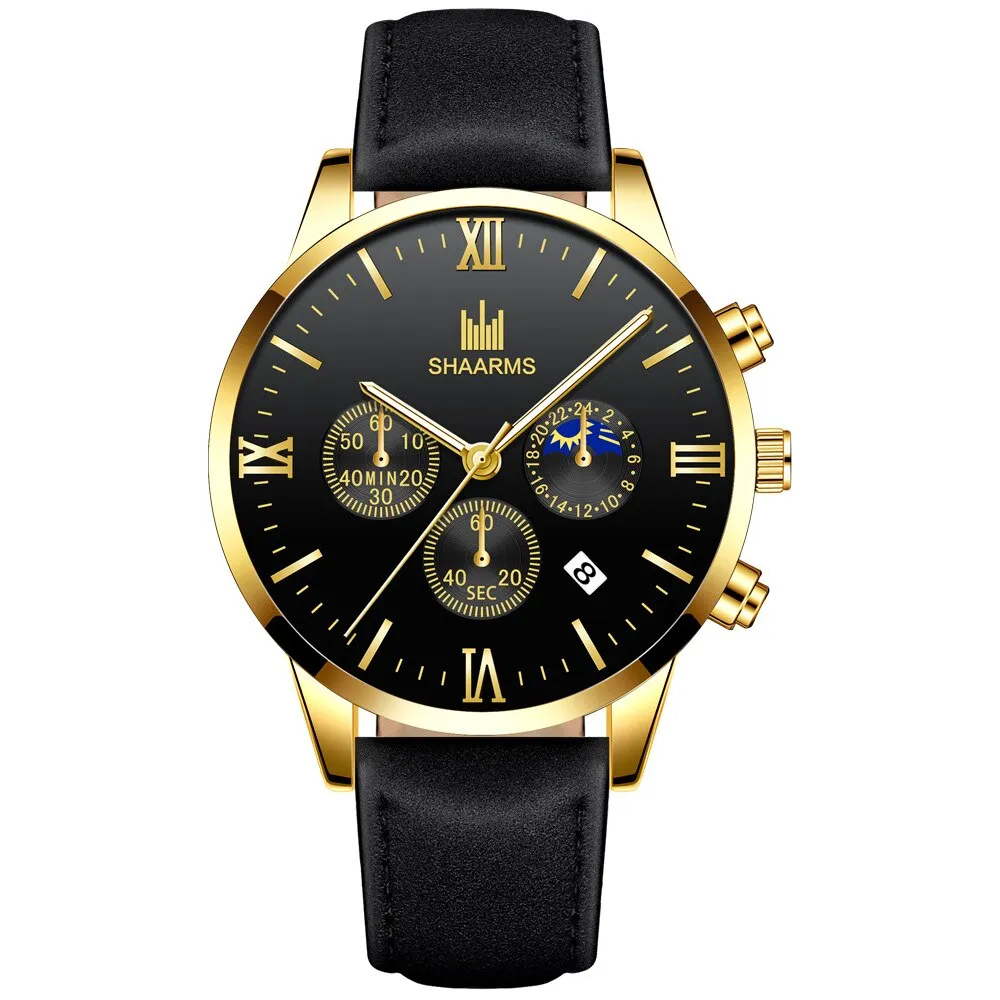 men's watches stainless mesh straps calendar quartz wrist watches ✈️ free.shipping