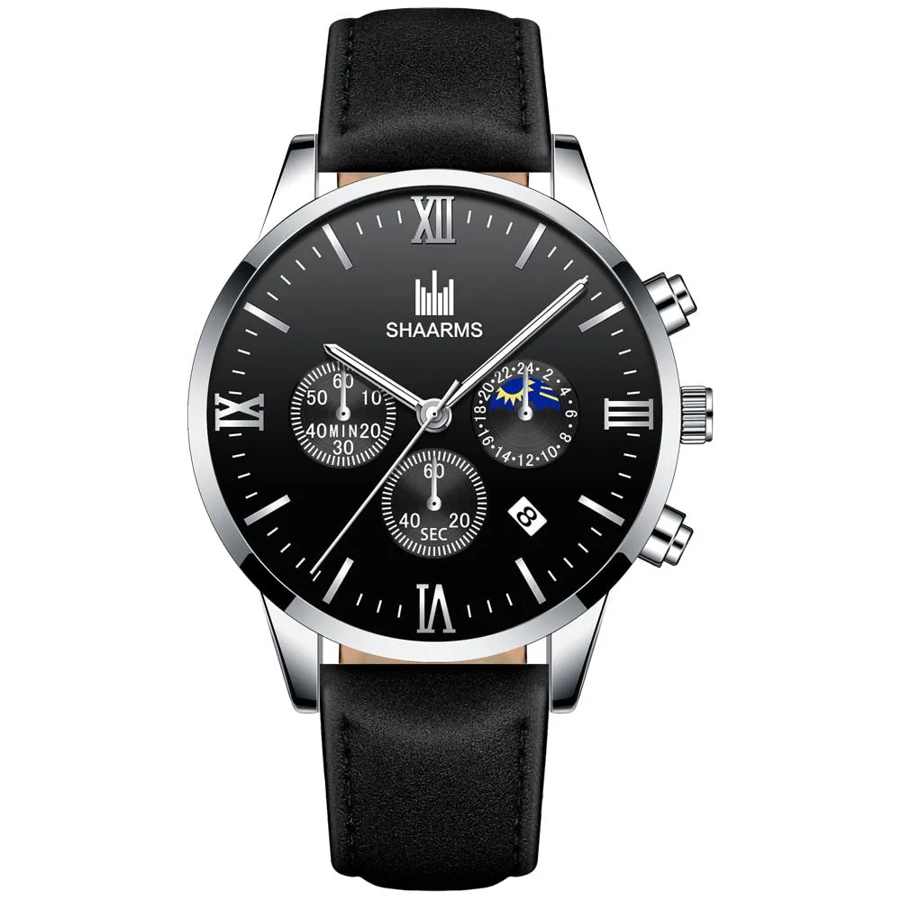 men's watches stainless mesh straps calendar quartz wrist watches ✈️ free.shipping