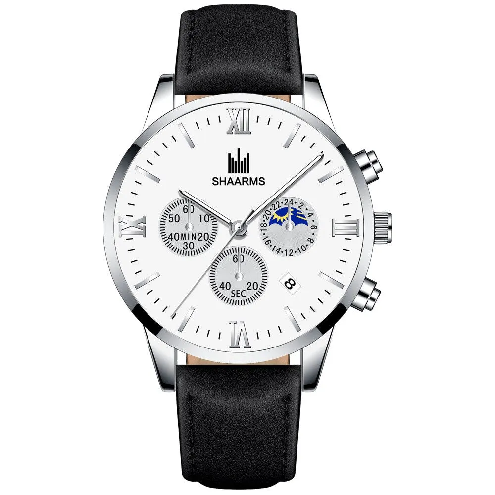 men's watches stainless mesh straps calendar quartz wrist watches ✈️ free.shipping