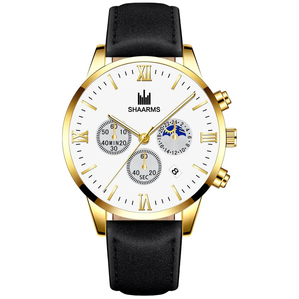 men's watches stainless mesh straps calendar quartz wrist watches ✈️ free.shipping