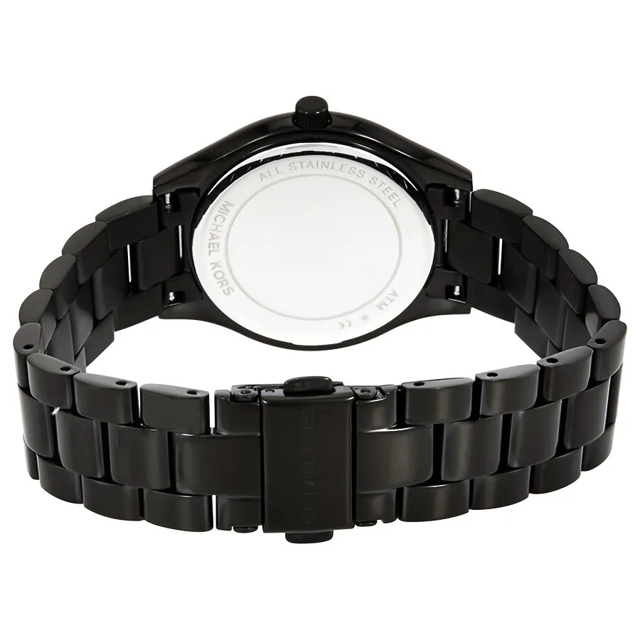 Michael Kors Mini Slim Runway Black Dial Ladies Watch MK3587