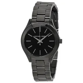 Michael Kors Mini Slim Runway Black Dial Ladies Watch MK3587