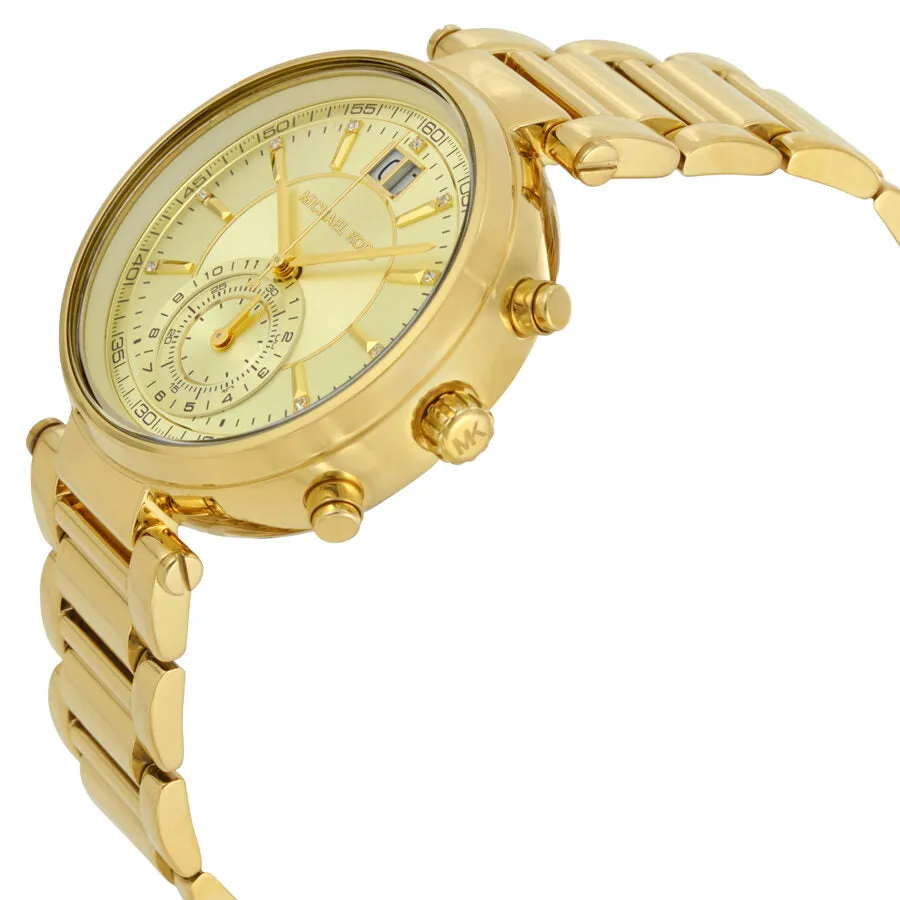 Michael Kors Sawyer Gold Dial Ladies Watch MK6362