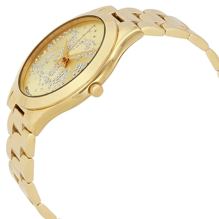 Michael Kors Slim Runway Gold Dial Ladies Watch MK3590