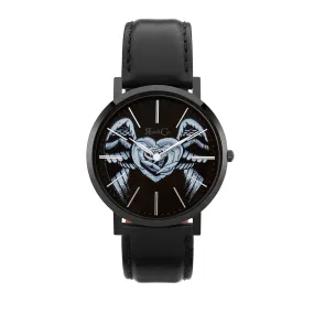 Midnight Winged Rose Heart Ultra Slim 40mm | Black Watch