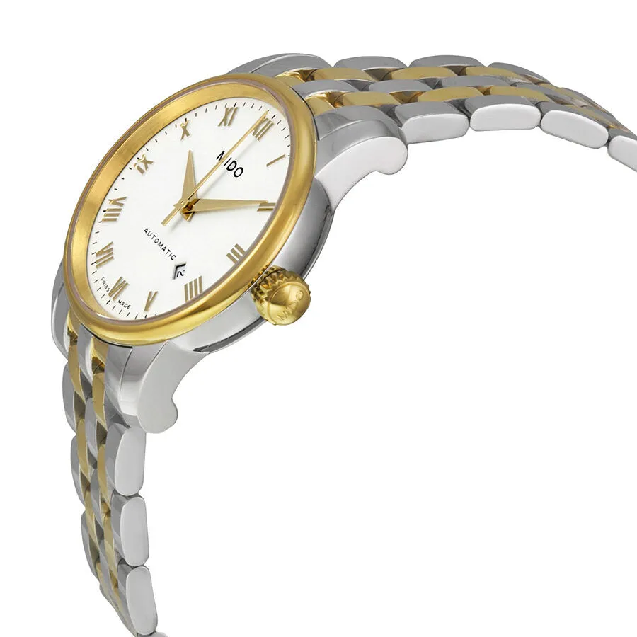 Mido Baroncelli II Automatic White Dial Two-tone Ladies Watch M76009261