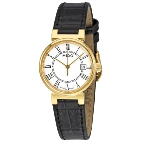 Mido Dorada White Dial Ladies Leather Watch M2130.3.26.4