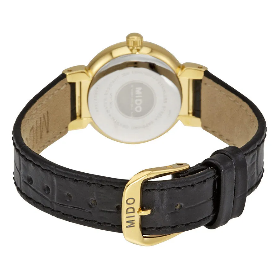 Mido Dorada White Dial Ladies Leather Watch M2130.3.26.4