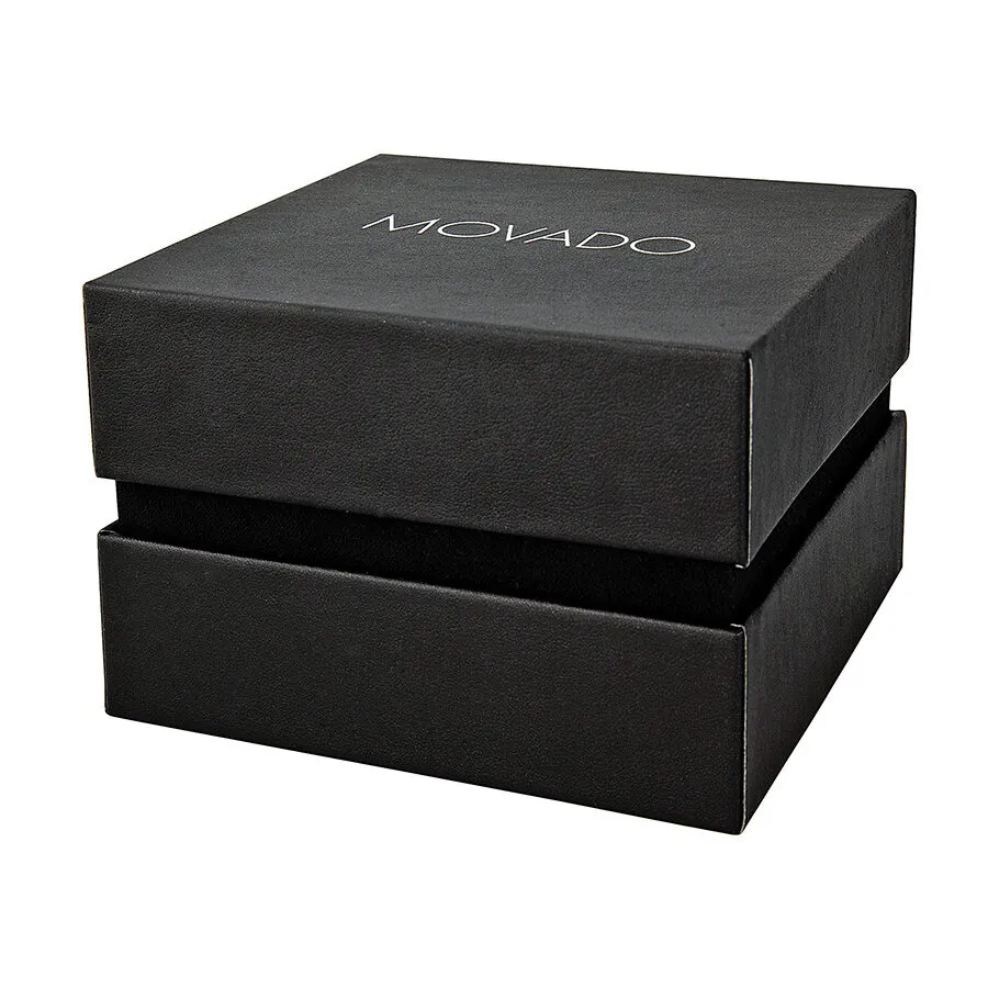 Movado Black Dial Two-tone Stainless Steel Men's Watch 0606557
