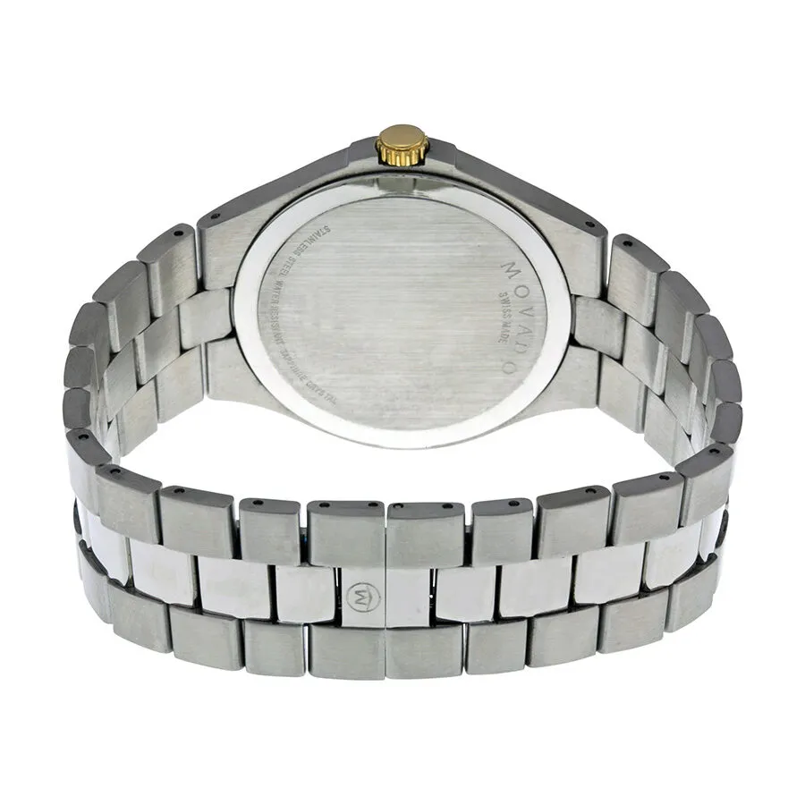 Movado Black Dial Two-tone Stainless Steel Men's Watch 0606557