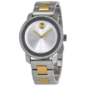 Movado Bold Silver Dial Diamond Ladies Watch 3600451