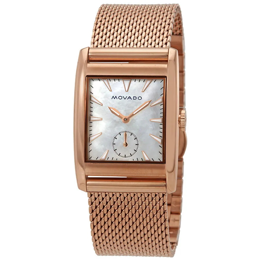 Movado Heritage White Mother of Pearl Dial Ladies Watch 3650041