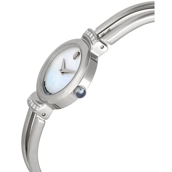 Movado Ladies Harmony Watch with White Mother of Pearl Dial 0606353