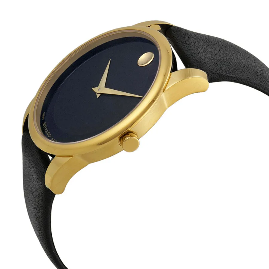 Movado Museum Black Dial Leather Men's Watch 0606876