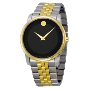 Movado Museum Black Dial Two-Tone Stainless Steel Men's Watch 0606605