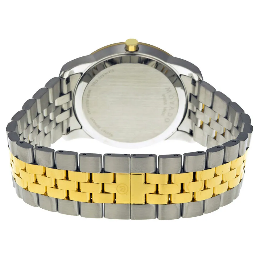 Movado Museum Black Dial Two-Tone Stainless Steel Men's Watch 0606605