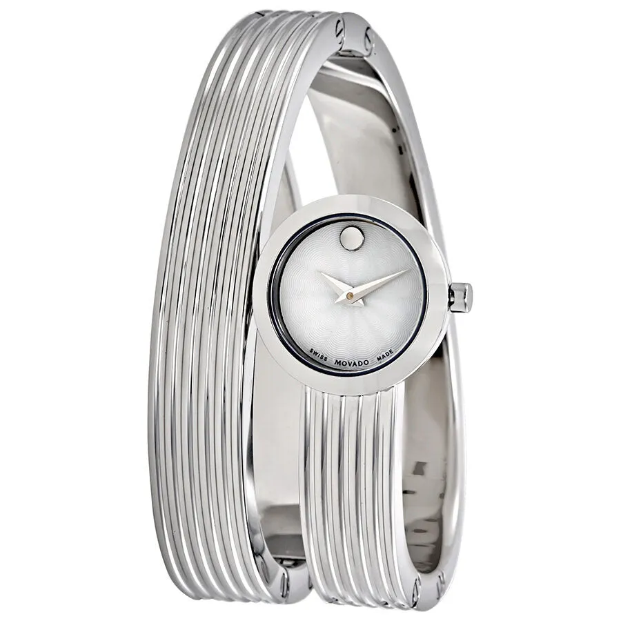Movado Museum Wrap Mother of Pearl Dial Ladies Watch 0606805
