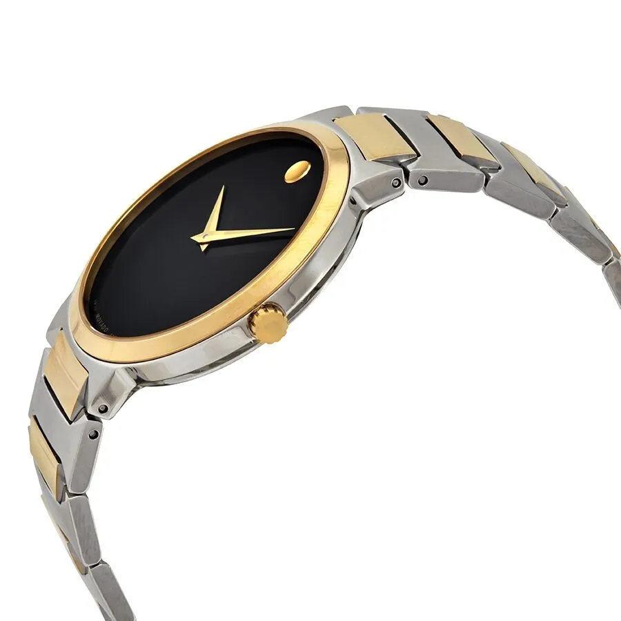 Movado Temo Quartz Black Dial Men's Watch 0607293