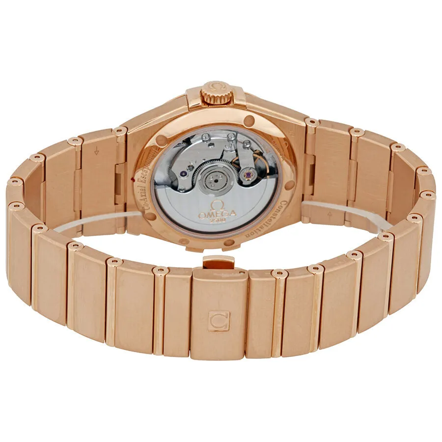 Omega Constellation 18kt Rose Gold Automatic Diamond Ladies Watch 123.50.35.20.52.001