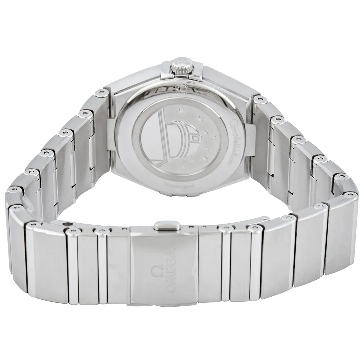 Omega Constellation Manhattan Quartz Diamond Grey Dial Ladies Watch 131.10.28.60.56.001