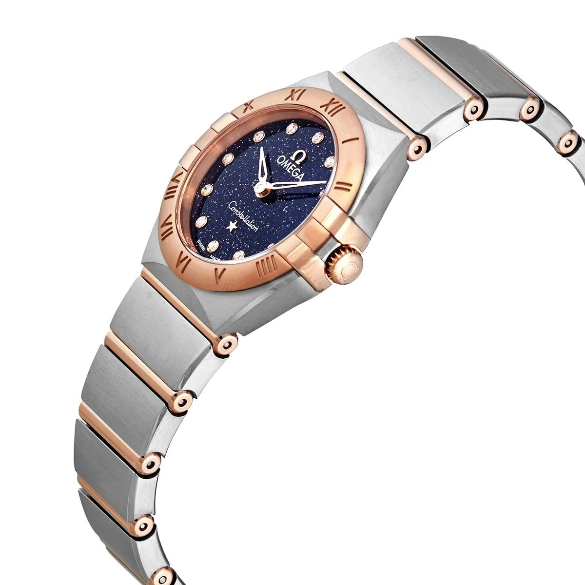 Omega Constellation Quartz Diamond Blue Dial Ladies Watch 131.20.25.60.53.002