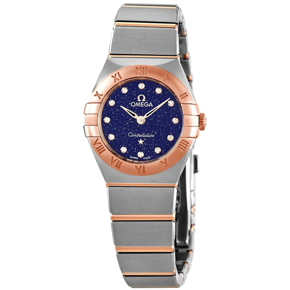 Omega Constellation Quartz Diamond Blue Dial Ladies Watch 131.20.25.60.53.002