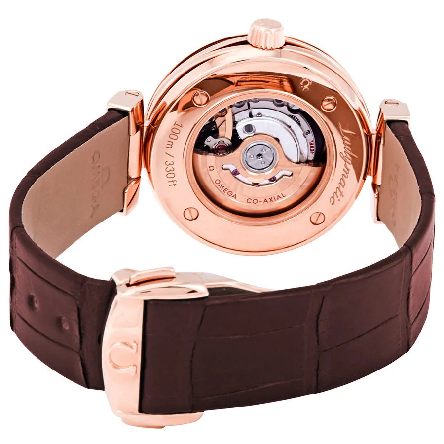 Omega De Ville Ladymatic Brown Diamond Dial Automatic Ladies Watch 425.63.34.20.63.001