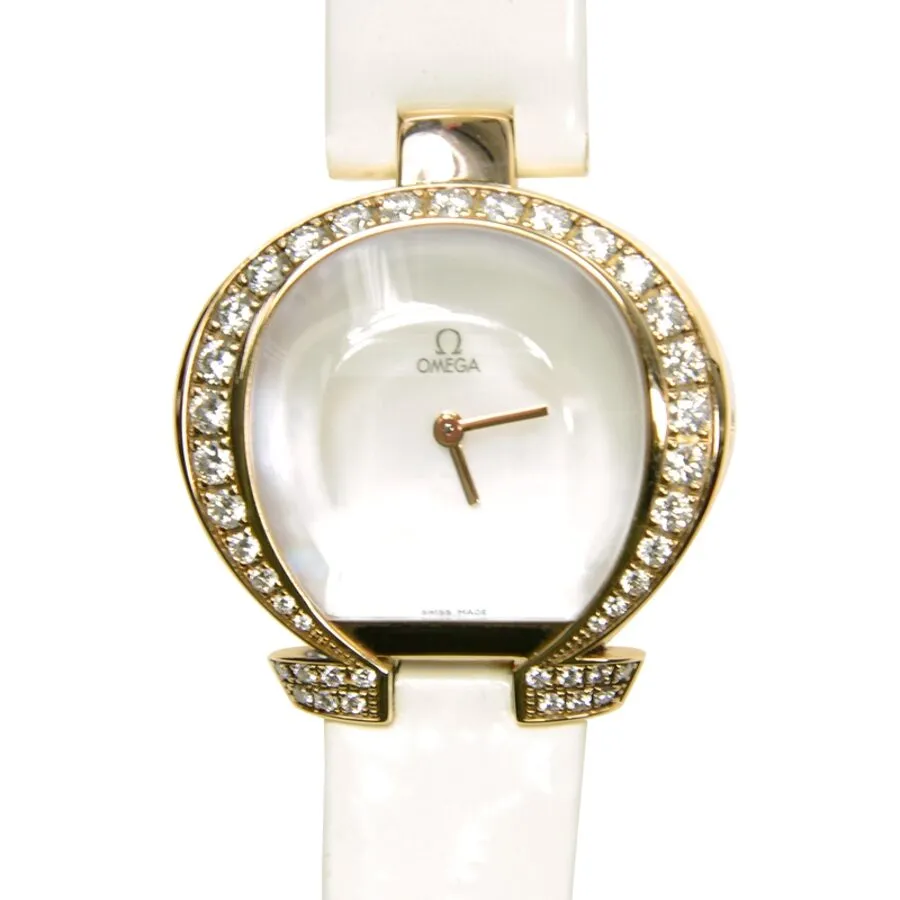 Omega Omegamania Quartz Diamond White Dial Unisex Watch 5885.70.56