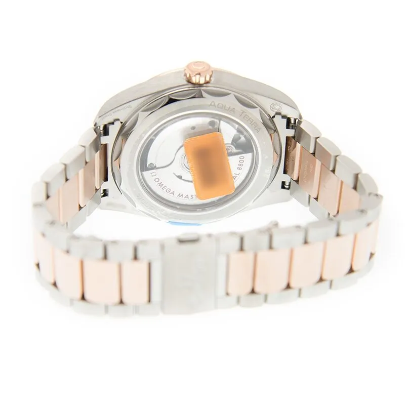 Omega Seamaster Aqua Terra Automatic Diamond Ladies Watch 220.25.38.20.55.001