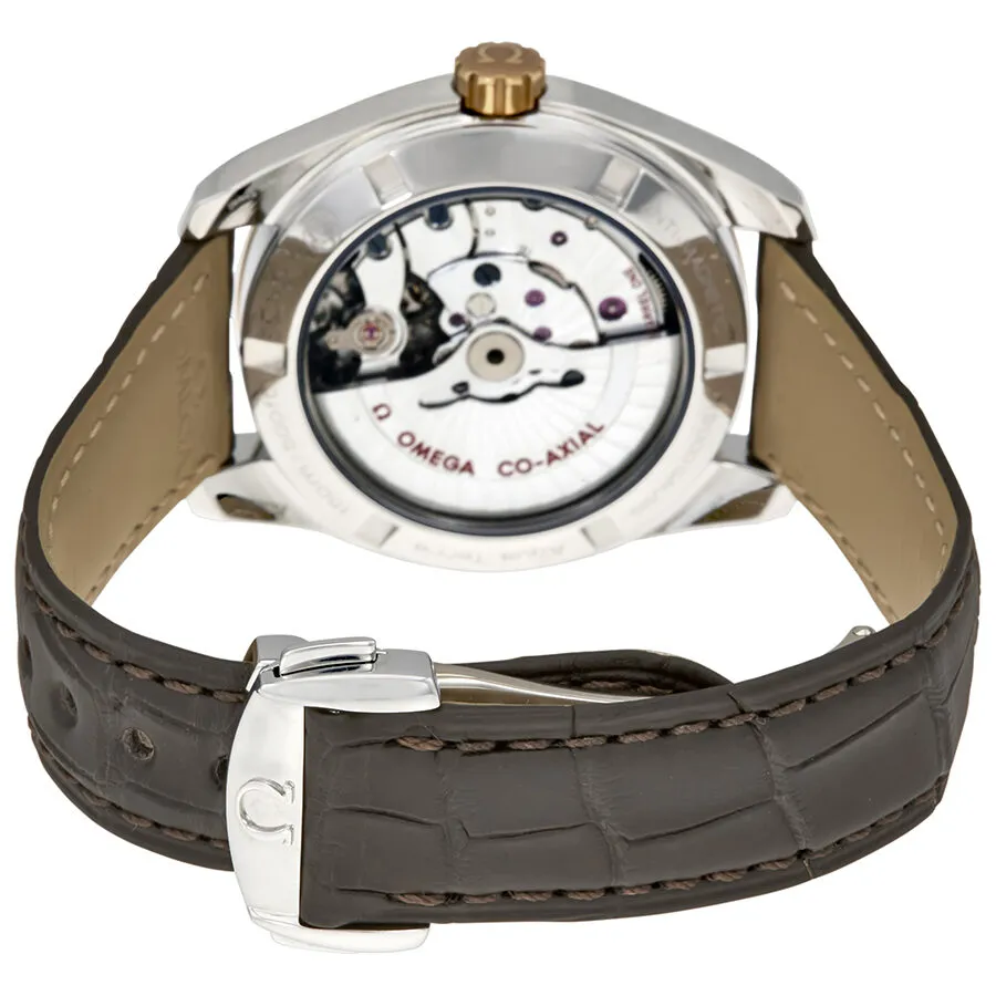 Omega Seamaster Aqua Terra Silver Dial Brown Leather Men's Watch 23123392102002