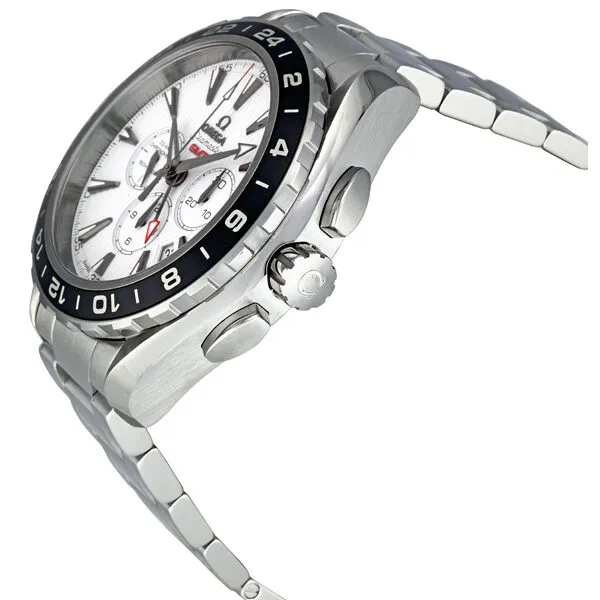 Omega Seamaster Aqua Terra White Dial Automatic GMT Stainless Steel Men's Watch 231.10.44.52.04.001