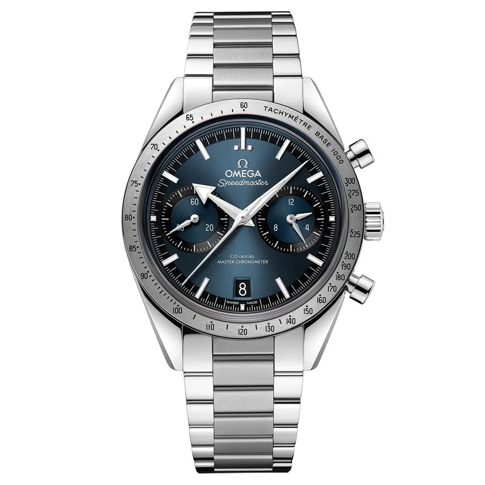 OMEGA Speedmaster '57 Chronograph 40.5mm Blue Dial Manual Wound Gents Watch 33210415103001
