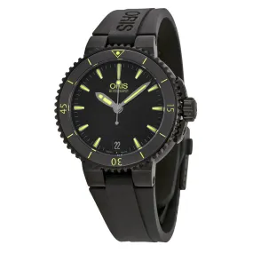 Oris Aquis Date Automatic 36mm Black Dial Black Rubber Watch 733-7652-4722RS 01 733 7652 4722-07 4 18 34B