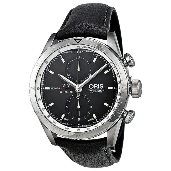 Oris Artix Chronograph Automatic Black Dial Men's Watch 674-7661-4174LS