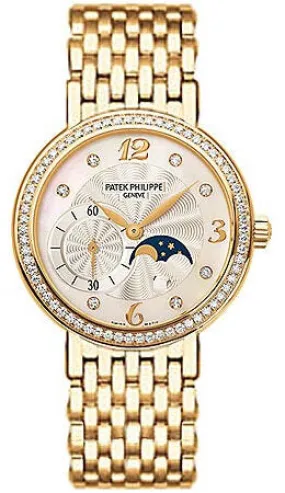 Patek Philippe Complicated 18kt Yellow Gold Moon Phase Diamond Ladies Watch 4958-1J