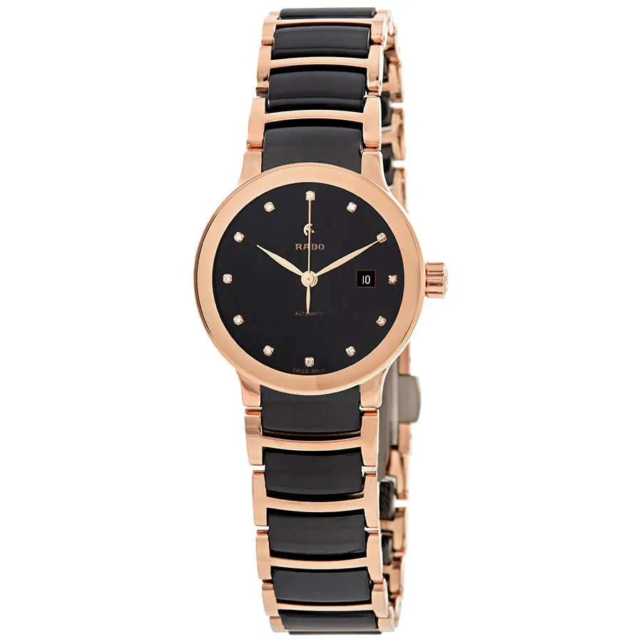 Rado Centrix Automatic Diamond Black Dial Ladies Watch R30183732