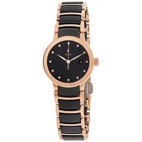 Rado Centrix Automatic Diamond Black Dial Ladies Watch R30183732