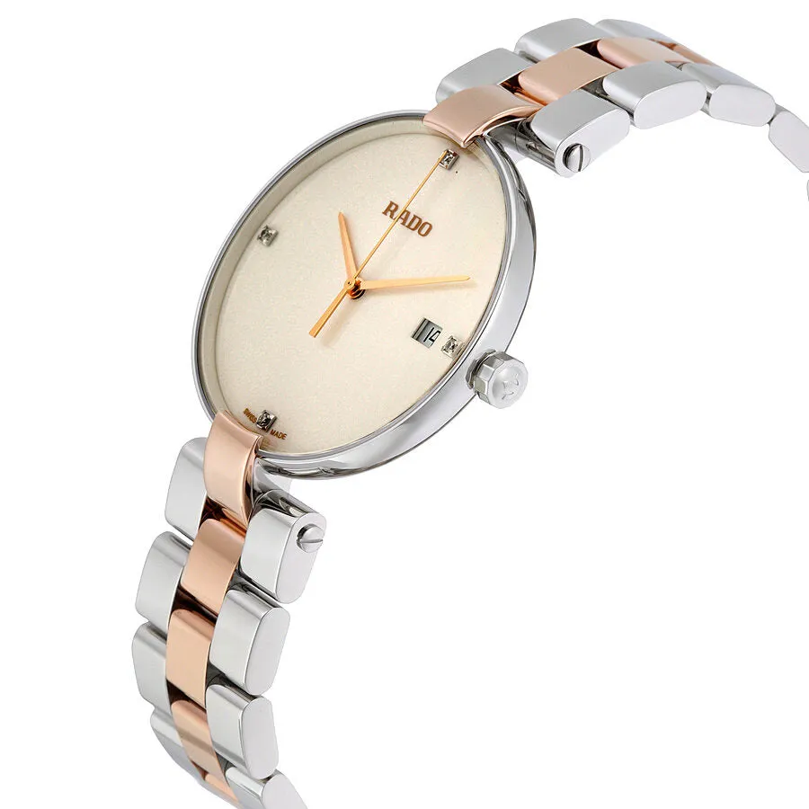 Rado Coupole Jubile White Dial Two-tone Ladies Watch R22852713