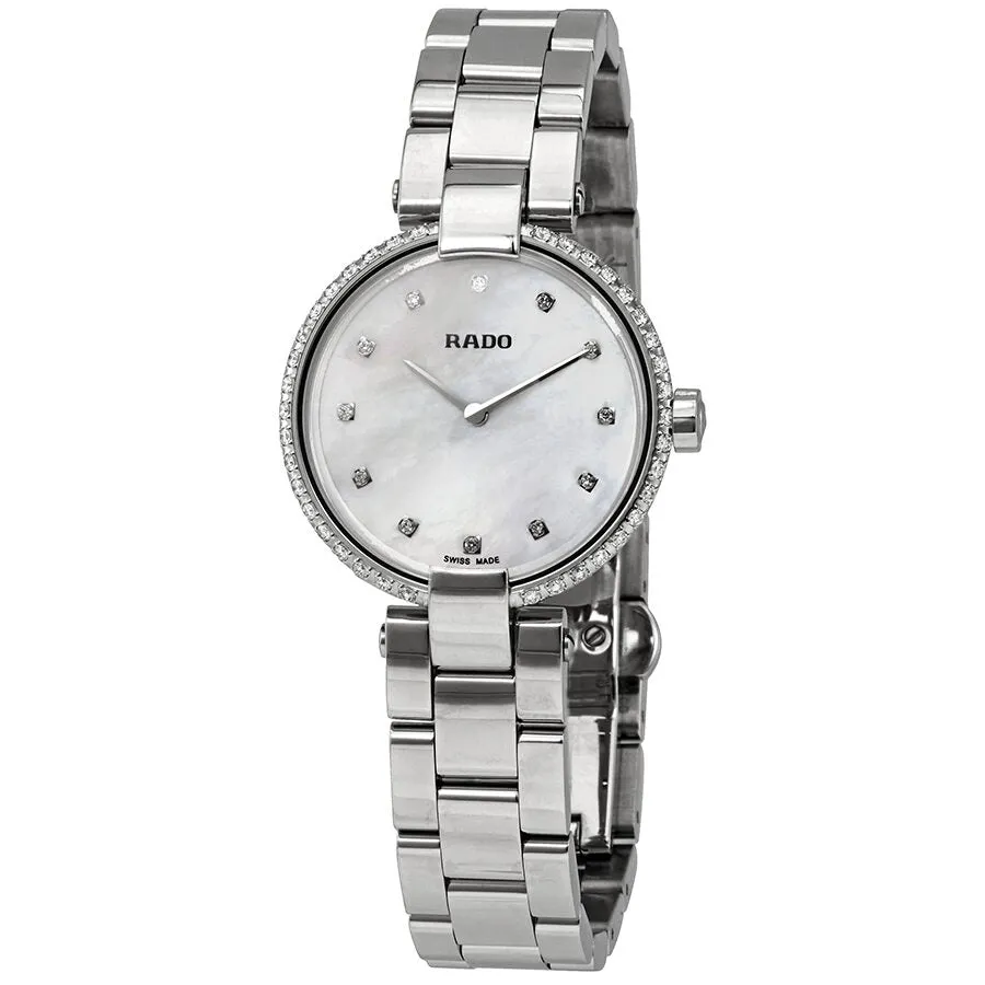 Rado Coupole White Mother of Pearl Diamonds Dial Ladies Watch R22858923