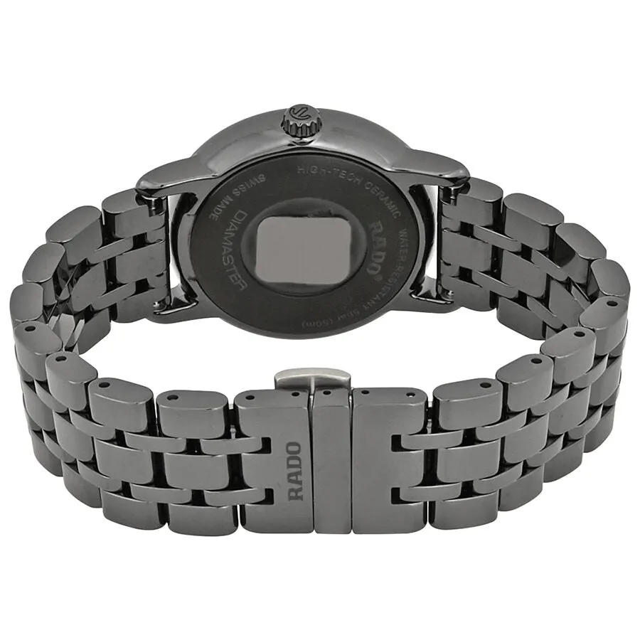 Rado DiaMaster Black Diamond Dial Black Ceramic Ladies Watch R14063737