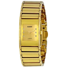 Rado Integral Gold Diamond Dial Ladies Watch R20783732