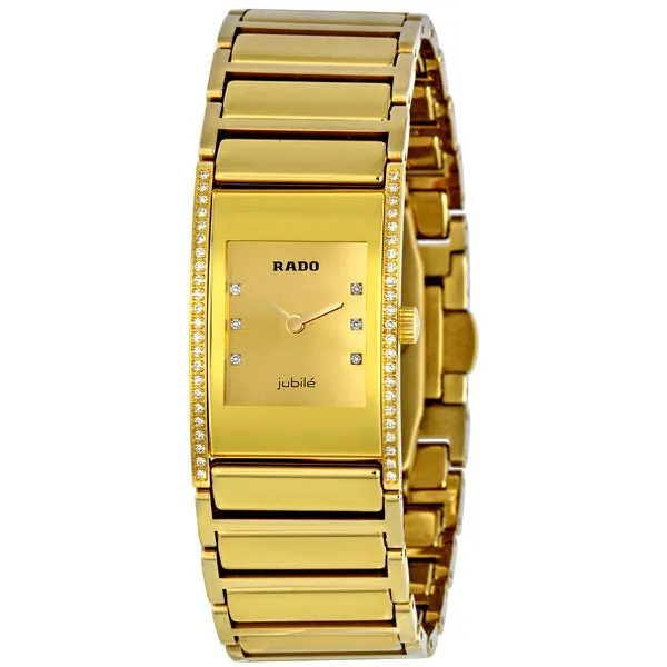 Rado Integral Gold Diamond Dial Ladies Watch R20783732