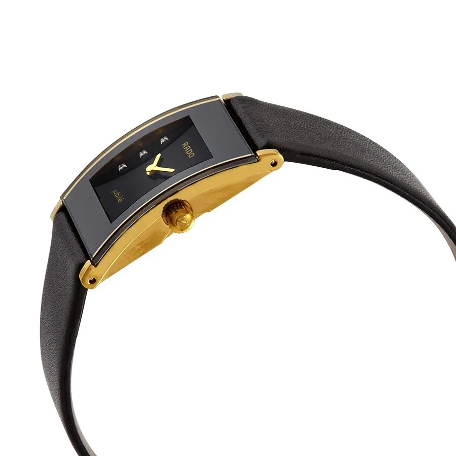 Rado Integral Jubile Quartz Diamond Black Dial Ladies Watch R20789755