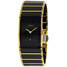 Rado Integral Two Tone Black Ceramic Ladies Watch R20788162
