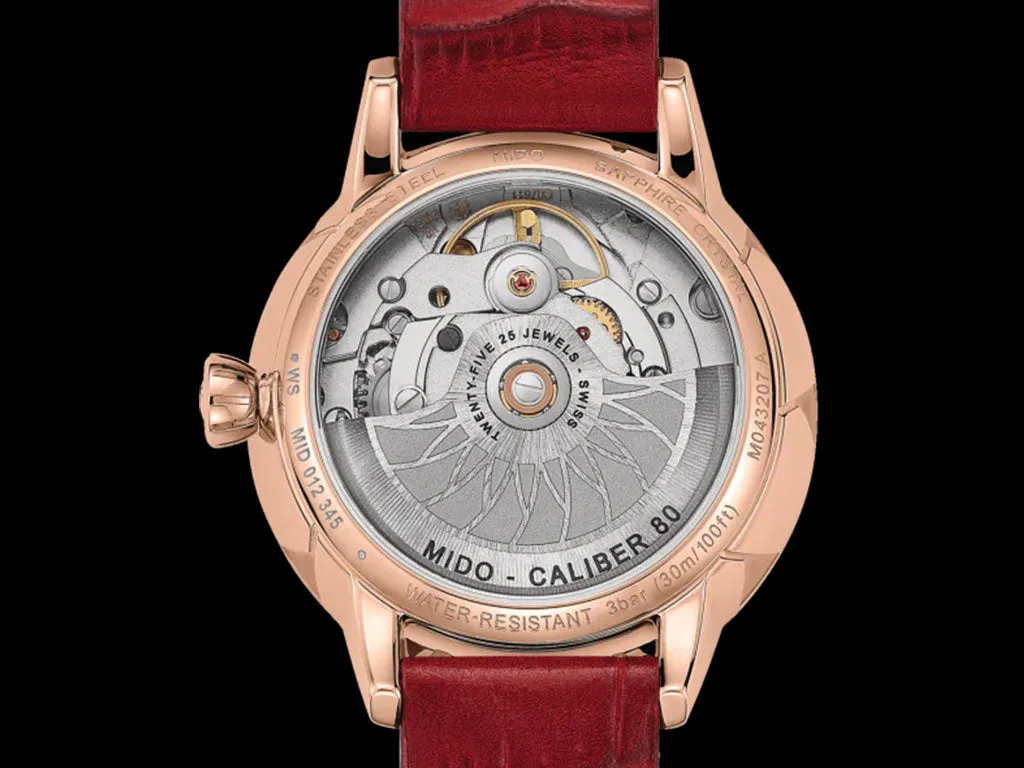 Rainflower Rose Gold Red Ladies Ref. M043.207.36.118.00