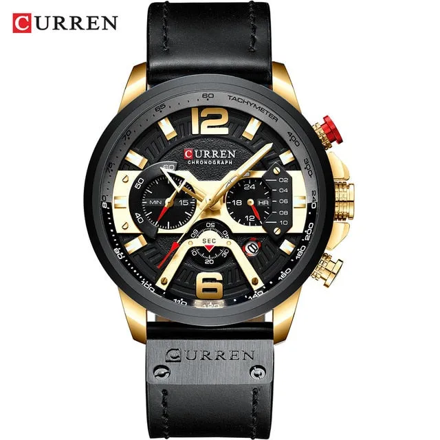 Relogio Masculino Men Watches Top Brand Luxury Men Military Sport Wristwatch Leather Quartz Watch erkek saat Curren dropshipping
